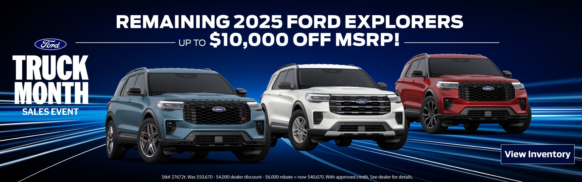 2025 Ford Explorers