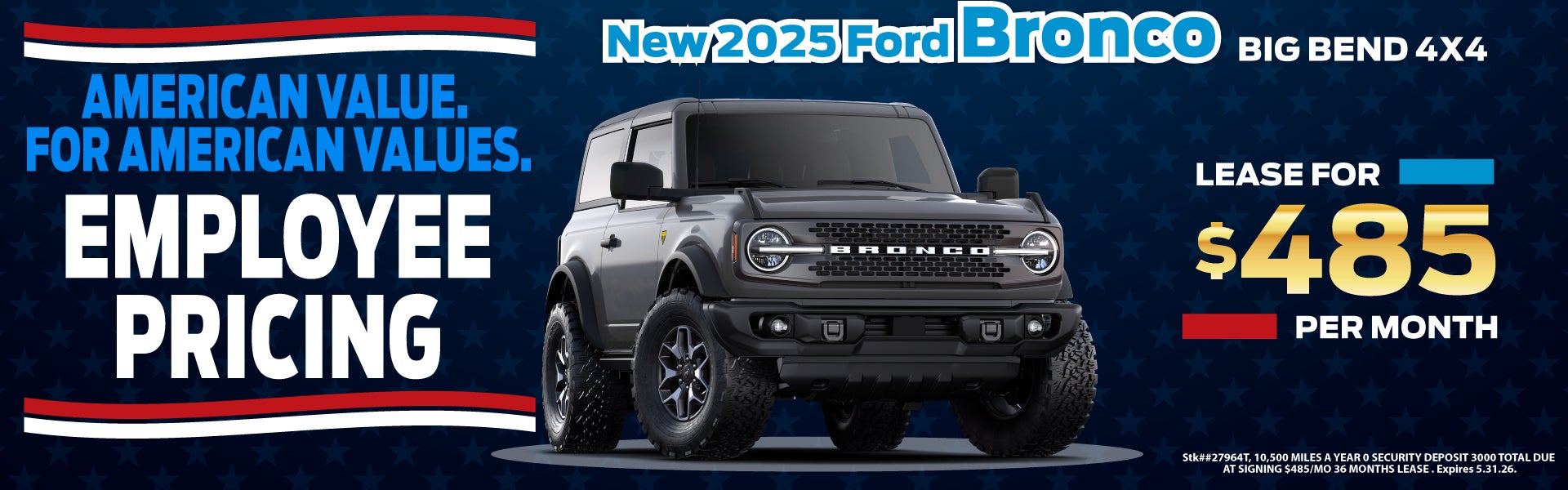 New 2026 Ford Bronco Big Bend 4x4